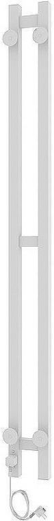Электрический полотенцесушитель Laris Прайм Дуэт ЧК 80х1200 R 73207362 Белый муар