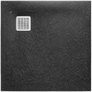 Душевой поддон из композитного материала Roca Terran 90x90 AP10338438401400 Черный