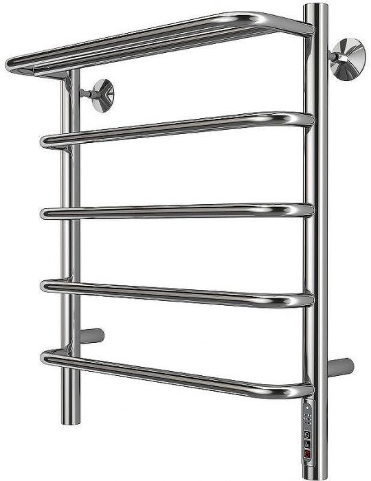 Электрический полотенцесушитель Larusso Стандарт П5 500х600 4670078536419 с полкой Хром