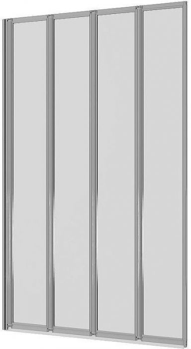 Шторка на ванну Ambassador Bath Screens 100х140 16041111R профиль Хром стекло CrystalPure