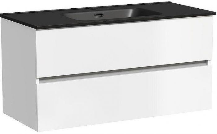 Тумба под раковину Sancos Urban 100 UR100W подвесная Белый глянец