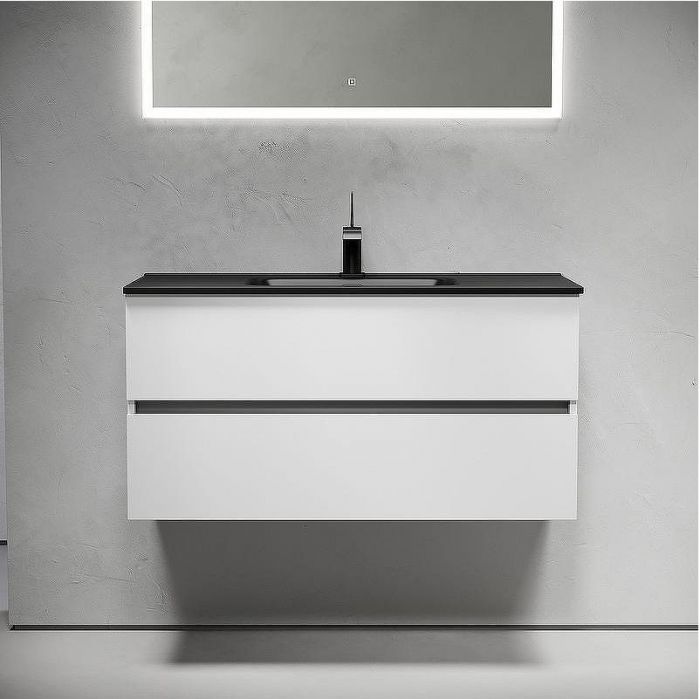 Тумба под раковину Sancos Urban 100 UR100W подвесная Белый глянец