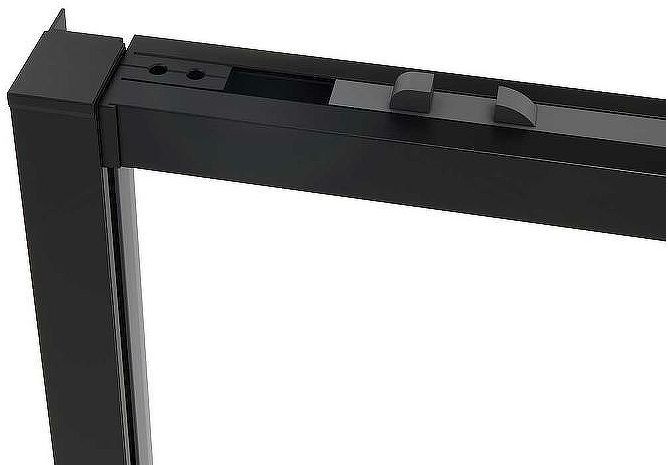 Душевая дверь Vincea Slim Soft 130 VDS-1SS130CLB профиль Черный стекло прозрачное