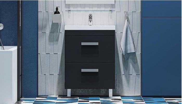 Тумба под раковину Velvex Orlando 60 tn.ORL.CLA.60.2Y Графит