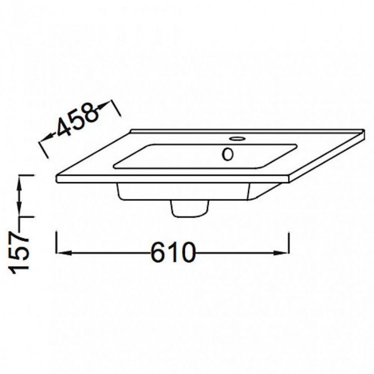 Мебельная раковина Jacob Delafon Ola 61 см EXSA112-00