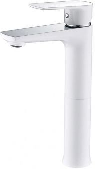 Смеситель для раковины Grocenberg GB3009WC Белый Хром