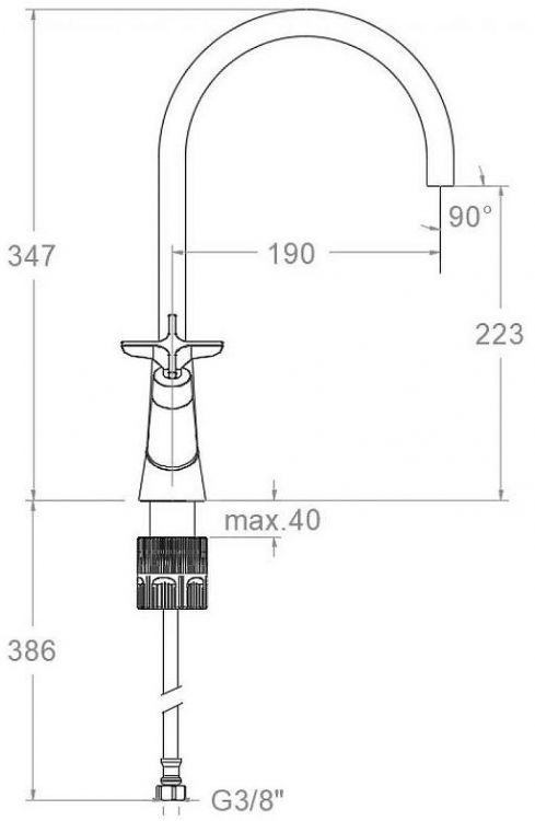 Смеситель для раковины Ramonsoler Adagio 910102NM Черный матовый