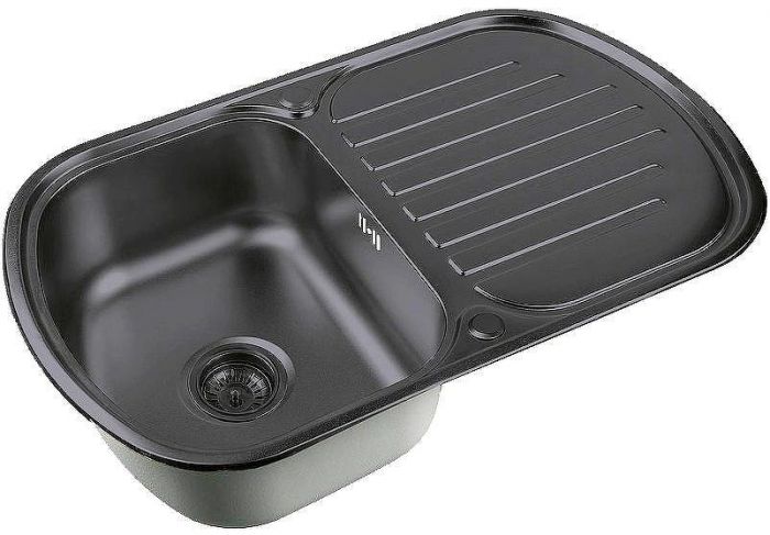 Кухонная мойка ZorG PVD Grafit 77 SZR 7749 GRAFIT Графит