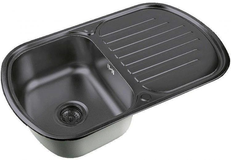 Кухонная мойка ZorG PVD Grafit 77 SZR 7749 GRAFIT Графит