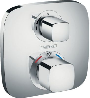 Hansgrohe Ecostat E Смеситель термостатический с запорным вентилем, 1 источник, внешняя часть,  цвет: хром