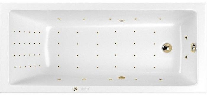 Акриловая ванна Whitecross Wave Slim 160x80 0111.160080.100.NANO.GL с гидромассажем
