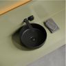 Раковина накладная CERAMICANOVA Taycan, круглая, диаметр 375 мм, черная матовая CN12003MB