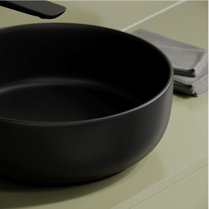 Раковина накладная CERAMICANOVA Taycan, круглая, диаметр 375 мм, черная матовая CN12003MB Раковина накладная CERAMICANOVA Taycan, круглая, диаметр 375 мм, черная матовая CN12003MB