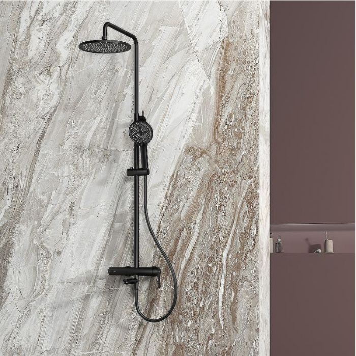 Душевая система Splenka S223.24.06 Черная матовая