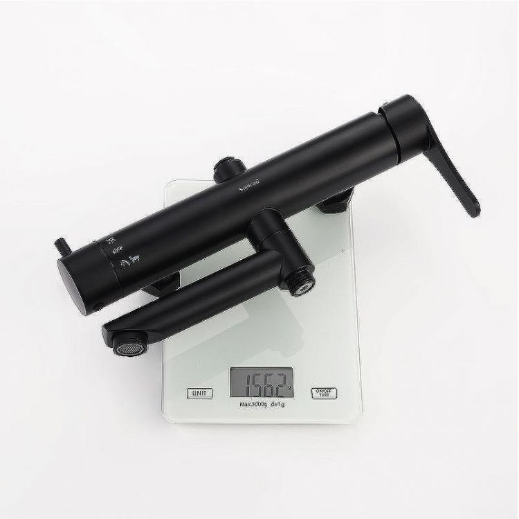 Душевая система Splenka S223.24.06 Черная матовая