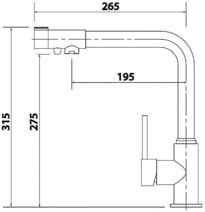 Смеситель для кухни Kaiser Teka 13044 Хром