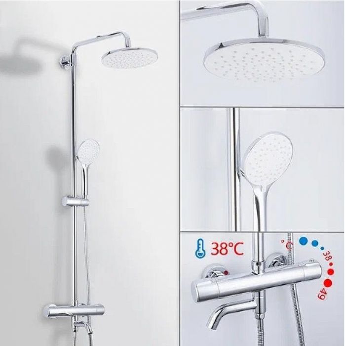 Душевая система Gappo G90 G2490 с термостатом Хром