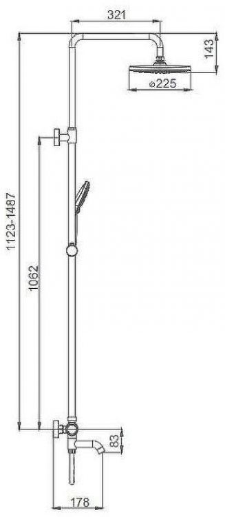 Душевая система Gappo G90 G2490 с термостатом Хром Душевая система Gappo G90 G2490 с термостатом Хром