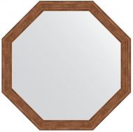 Зеркало Evoform Octagon 64х64 BY 3964 в багетной раме - Сухой тростник 51