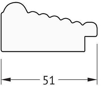 Зеркало Evoform Octagon 64х64 BY 3964 в багетной раме - Сухой тростник 51