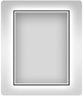 Зеркало Wellsee 7 Rays' Spectrum 70 172201300-172201310 с подсветкой цвет Черный матовый с сенсорным выключателем