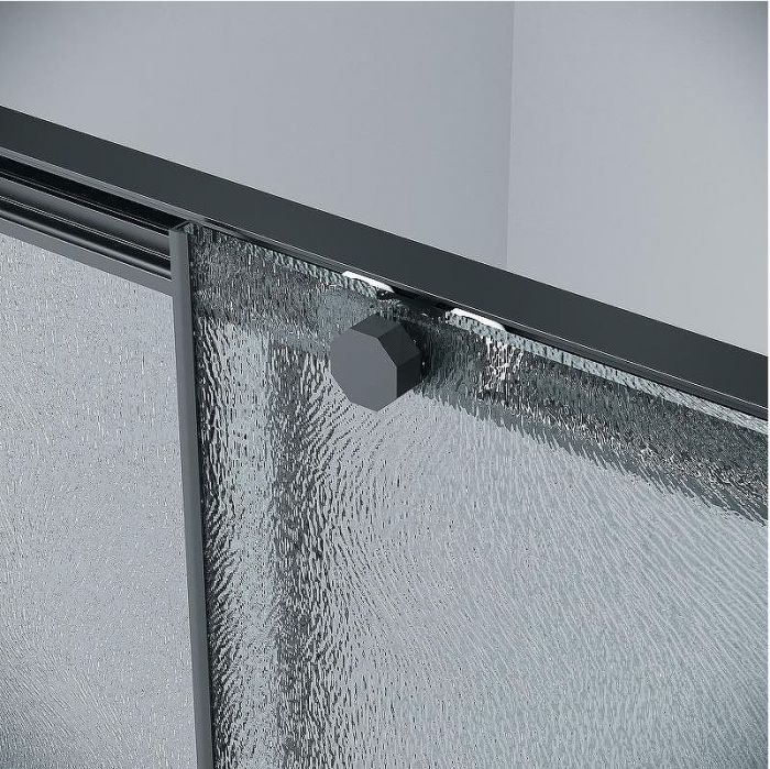 Душевая дверь Grossman Style 110 100.K33.05.110.21.02 профиль Черный матовый стекло шиншилла