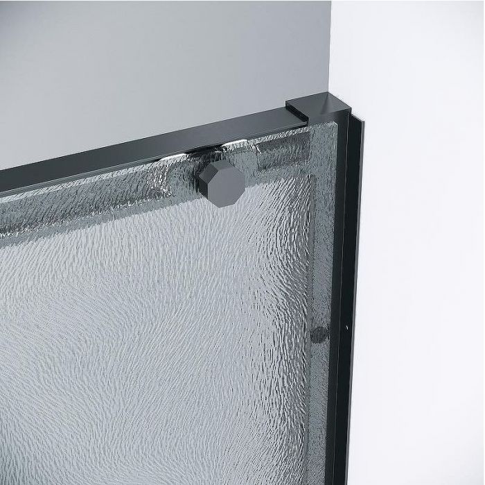 Душевая дверь Grossman Style 110 100.K33.05.110.21.02 профиль Черный матовый стекло шиншилла