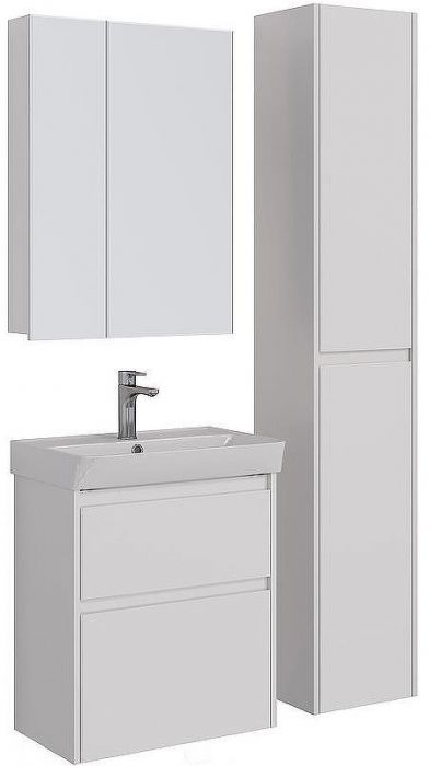 Тумба под раковину Lemark Combi 60 LM03C60T подвесная Белый глянец