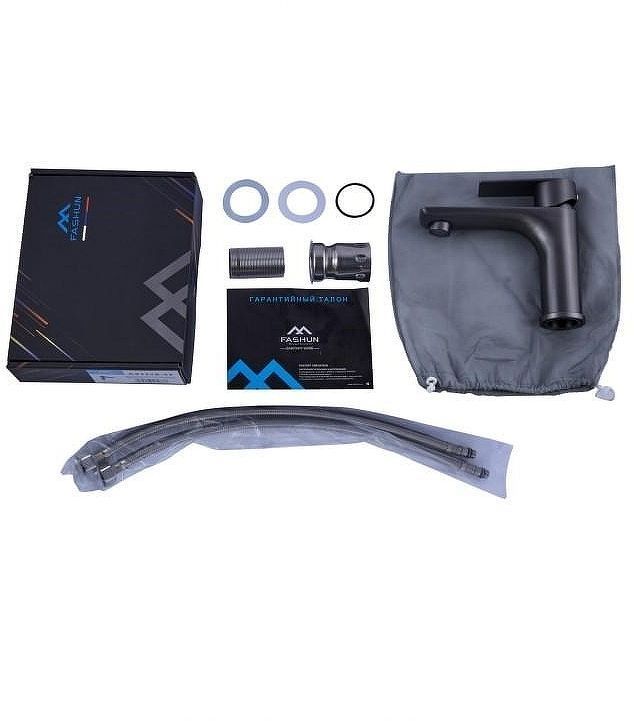 Смеситель для раковины Fashun A51119-17 цвет Графит Смеситель для раковины Fashun A51119-17 цвет Графит