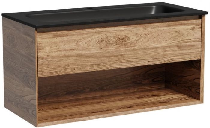 Тумба подвесная SANCOS под раковину Marmi 1.0, дуб чарльстон 995х445х520, MR1.0100ECH
