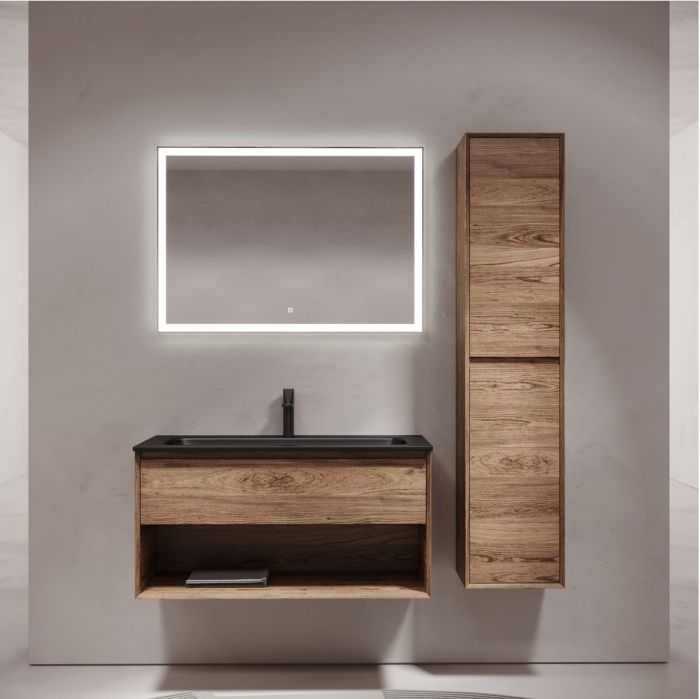 Тумба подвесная SANCOS под раковину Marmi 1.0, дуб чарльстон 995х445х520, MR1.0100ECH