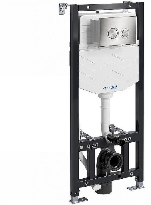 Инсталляция WasserKRAFT Aller 10TLT.010.ME.BN01 для унитаза с клавишей смыва Никель
