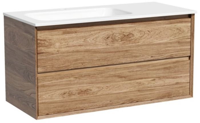 Тумба подвесная SANCOS под раковину левая Marmi 2.0, дуб чарльстон 995х445х520, MR2.0100LECH