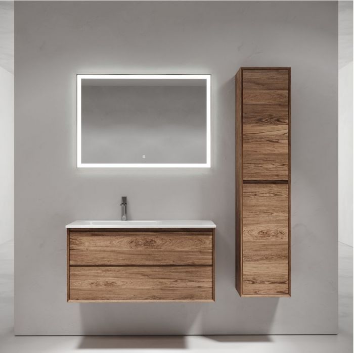 Тумба подвесная SANCOS под раковину левая Marmi 2.0, дуб чарльстон 995х445х520, MR2.0100LECH