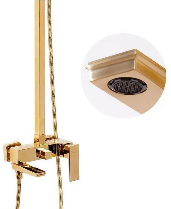 Душевая система Hansberge H5070GO Золото