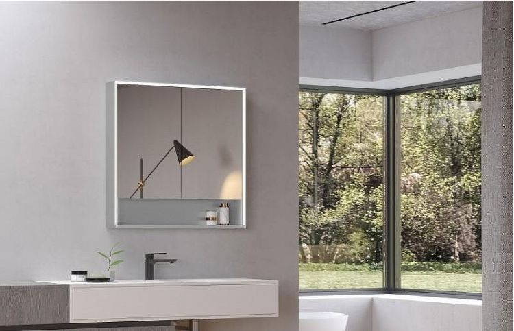 Зеркальный шкаф Esbano ES-5509 90 ESMS5509 с подсветкой с инфракрасным выключателем