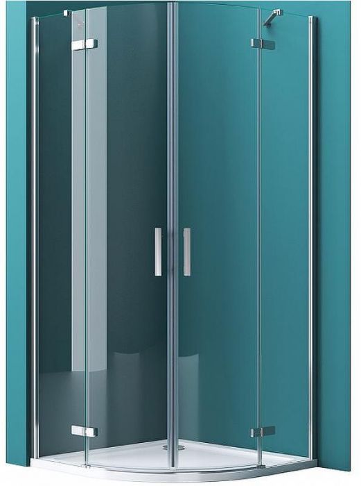 Душевой уголок BelBagno Kraft 100х100 KRAFT-R-2-100-C-Cr профиль Хром стекло прозрачное