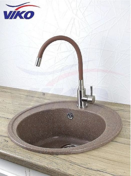 Смеситель для кухни Viko V-4458 Нержавеющая сталь Коричневый