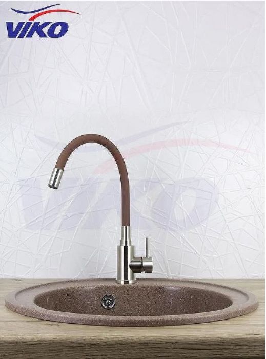 Смеситель для кухни Viko V-4458 Нержавеющая сталь Коричневый