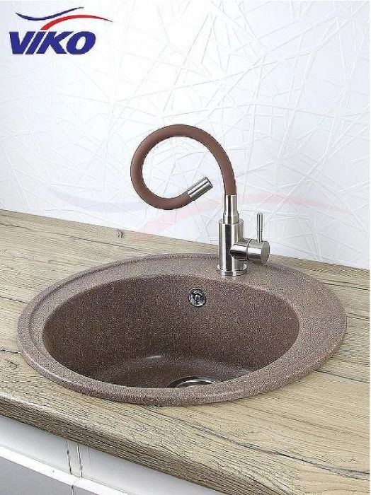 Смеситель для кухни Viko V-4458 Нержавеющая сталь Коричневый