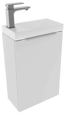 Тумба под раковину ЗОВ Монови Слим 40 MS40BM подвесная цвет Белый матовый