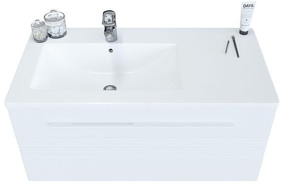 Тумба с раковиной SanVit Соната-1 90 ksonata1090R подвесная цвет Белый