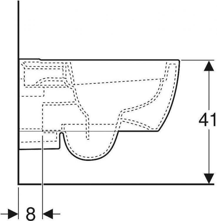 Унитаз Geberit (Keramag) iCon 204060000 без сиденья