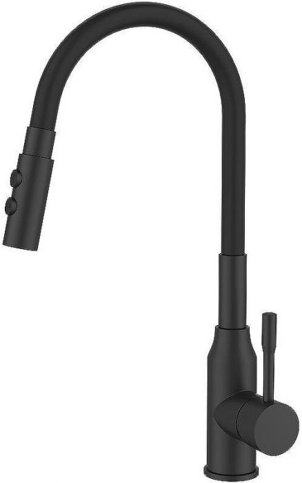 Смеситель для кухни Milardo Meal M01BL2FM05 Черный матовый