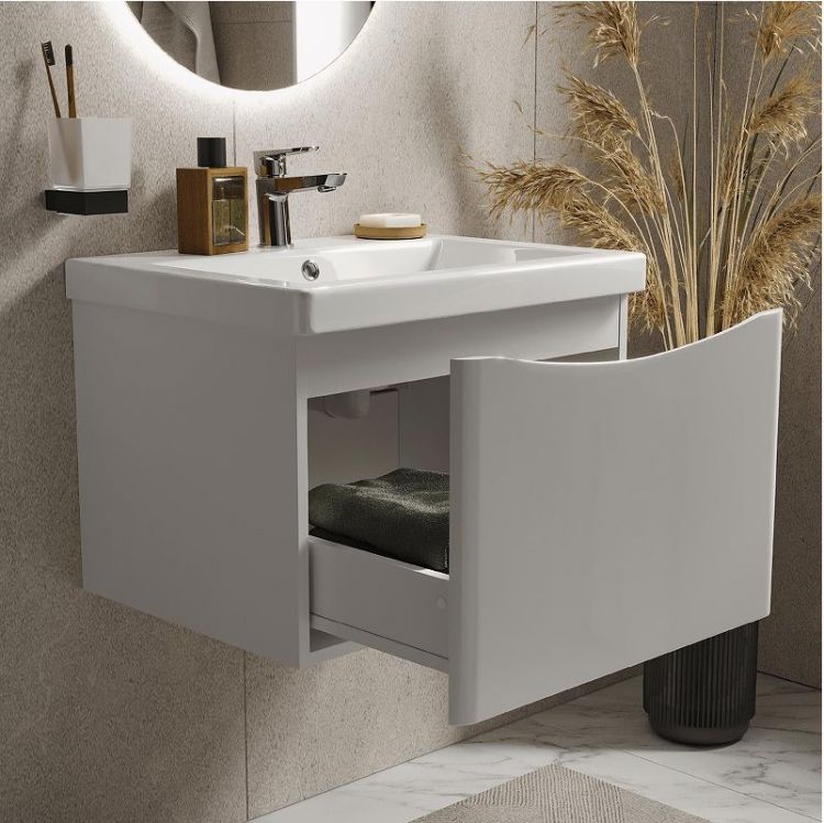 Тумба под раковину Vigo Glem 60 335 подвесная цвет Белый