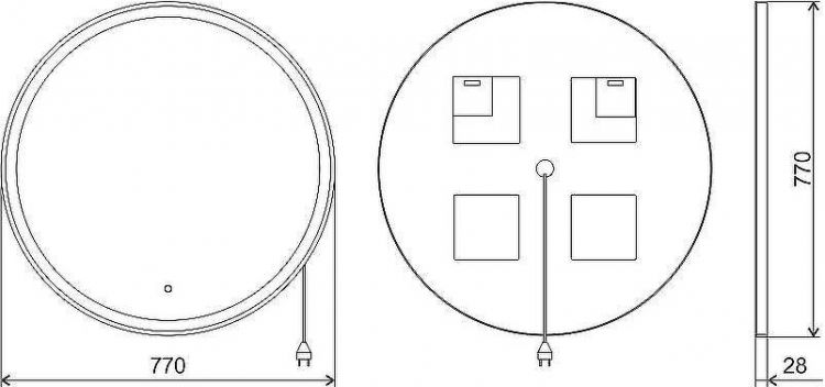 Комплект мебели для ванной STWORKI Ольборг 80 481927 подвесная Белая матовая Дуб карпентер Комплект мебели для ванной STWORKI Ольборг 80 481927 подвесная Белая матовая Дуб карпентер