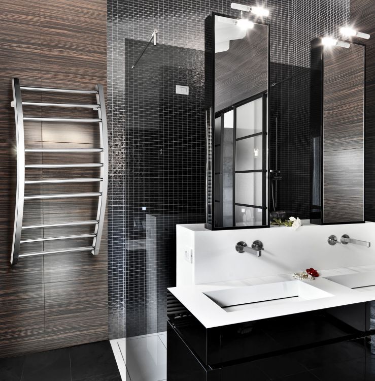 Полотенцесушитель водяной Grota Primo с необычным дизайном