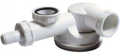 Сифон для кухонной мойки Wirquin Espace 30717975 сверхплоский без выпуска