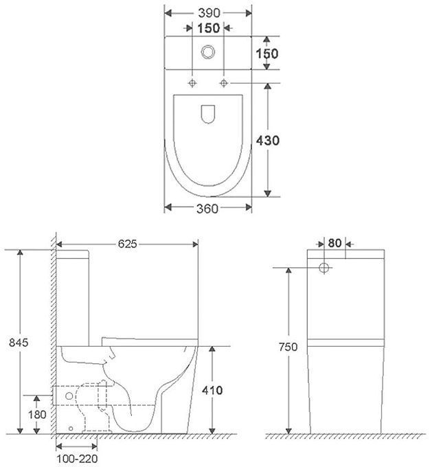Унитаз компакт Terminus Аврора 11F62x39W цвет Белый с бачком и сиденьем Микролифт