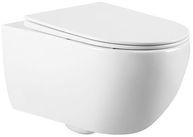 Унитаз Charus Torre Bianca EWC700-125W Skandenborg Rimless подвесной цвет Белый с сиденьем Микролифт